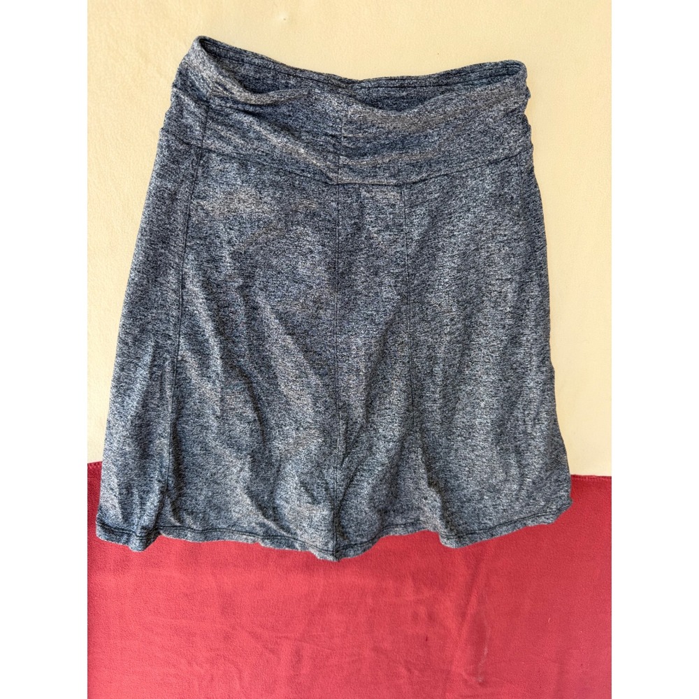 Athleta XXS Gray Heathered‎ Ruched Waist Active Skirt Athleisure Workout Skirt